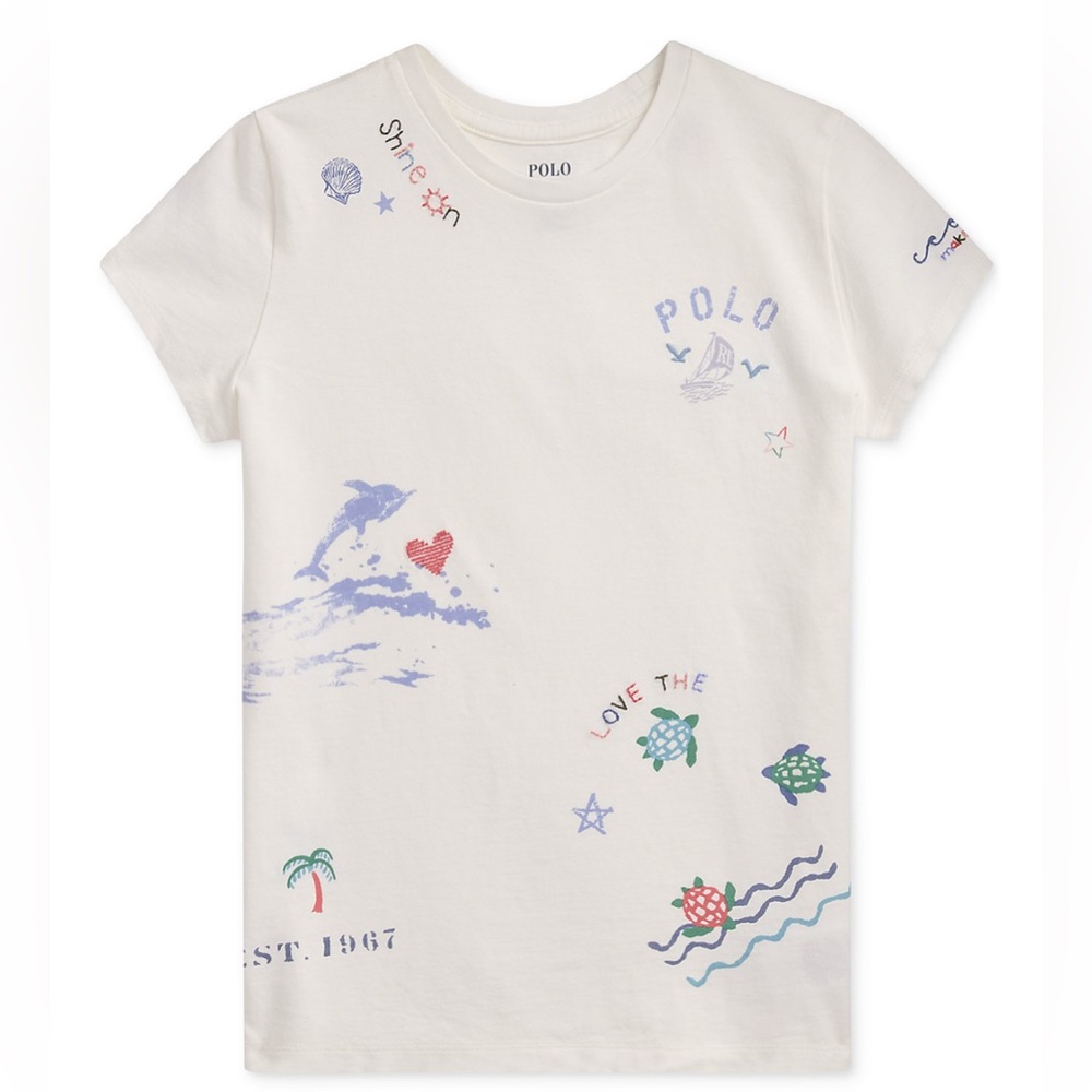 Polo by Ralph Lauren Kids Graphic Tee - White